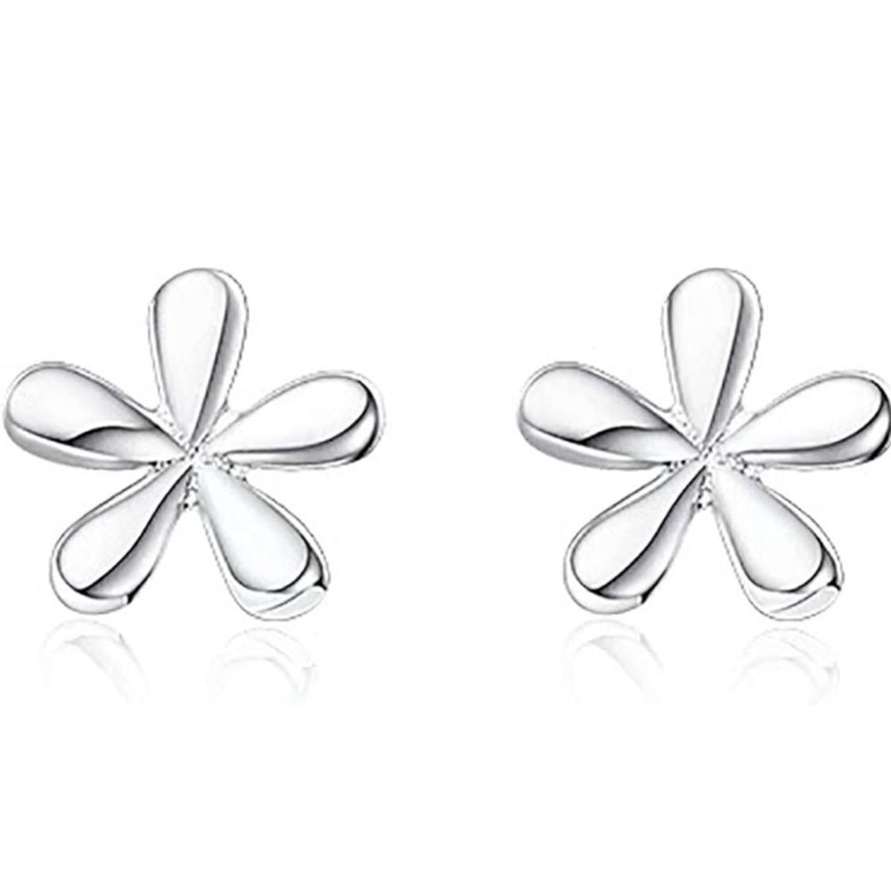 3 Pack Sterling Silver Hypoallergenic Small Tiny Stud Flower Earrings NWT